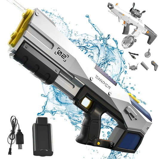 Wasserpistole 2025: Betuyoo Family Electric Water Gun 450ml 8-10m Range - 30Min Spray Fast Reload USB Charging Outdoor Summer Activity Collection