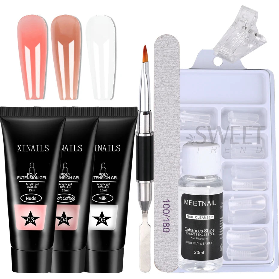 Choice Gel Set Schnellaufbau - 15ml Komplettset Nude