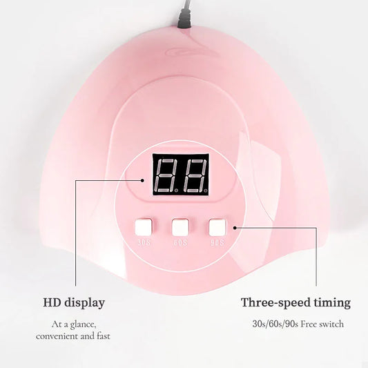 LULAA 54w UV Light for Gel Nails Drying Lamp Professional Material Nail Dryer LED Lamp For Nails Accessories Manicure Tools