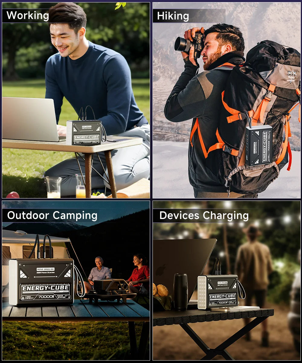 Camping-Laterne 2025: MOVESPEED LED 70000mAh Große Kapazität Rechargeable Notfall-Licht Outdoor-Sammlung