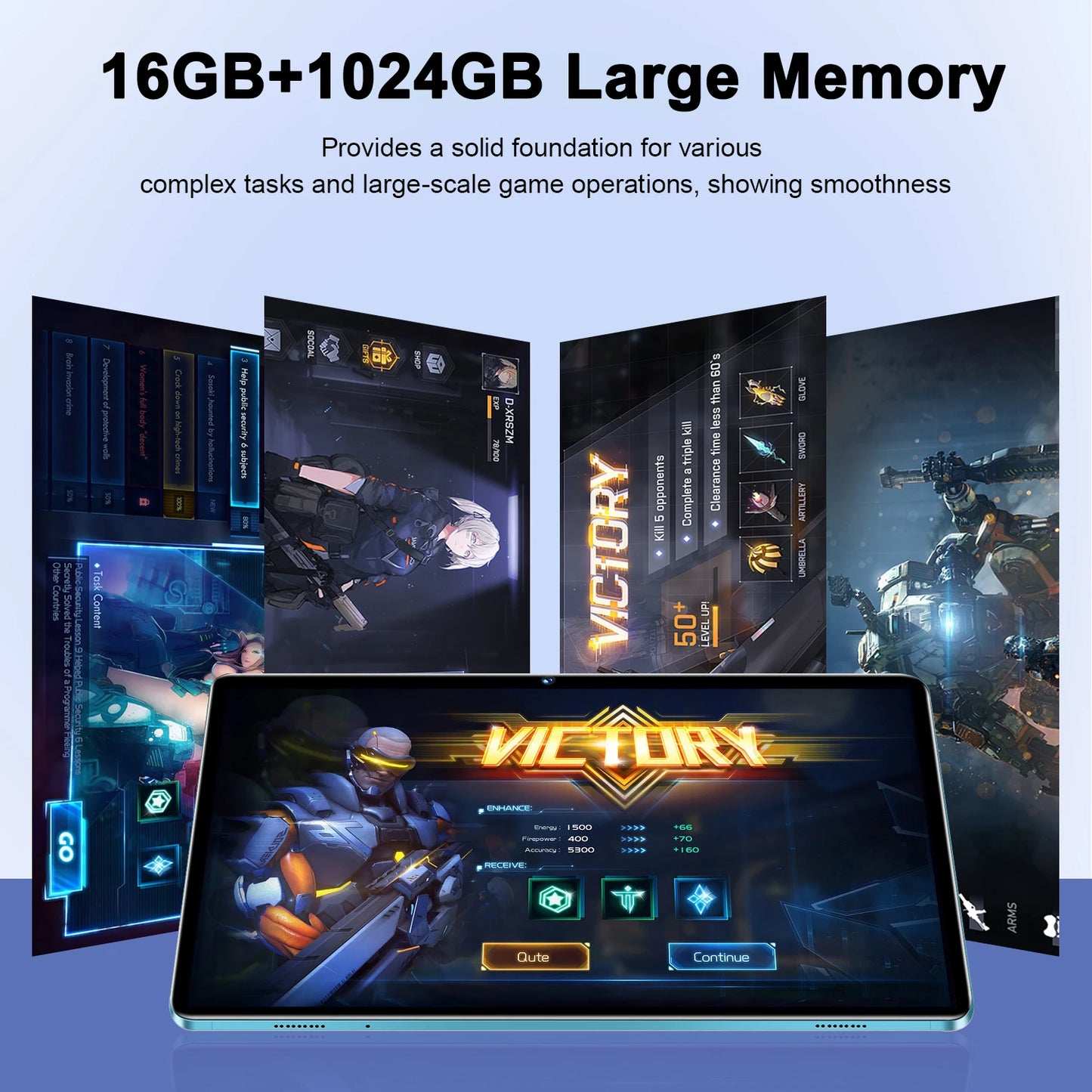 Neues Pad 8 Pro 5G Tablet - 10,1 Zoll 16GB/1TB 10000mAh