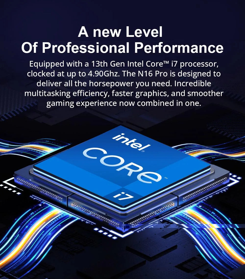 Ninkear N16 Pro Laptop Leistungsstarker Allrounder - 16 Zoll Display 2560x1600 IPS 120Hz