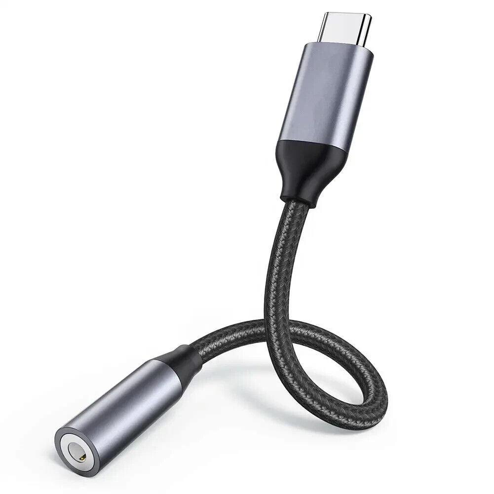 DREIKS USB-C Kopfhörer Adapter HiFi-DAC - Auflösung 384 kHz/32 Bit, 48 kHz/16 Bit, Kompaktes Design