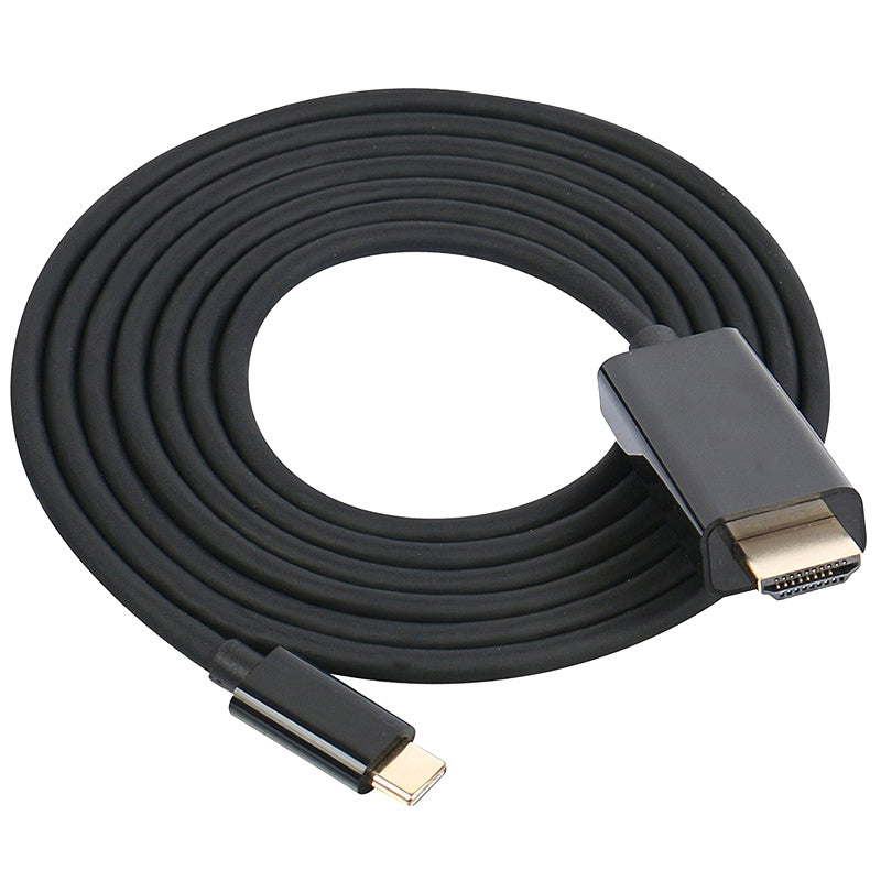 DREIKS USB-C-Stecker Auf HDMI-Stecker Kabel 4K Auflösung - Länge 1,8 m, USB-C 3.1, Goldkontakte