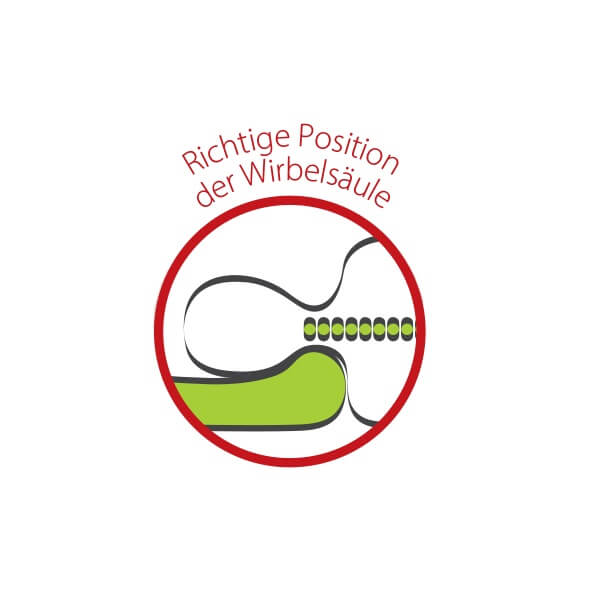 Pernă ortopedică de dormit cu caneluri - AT03007