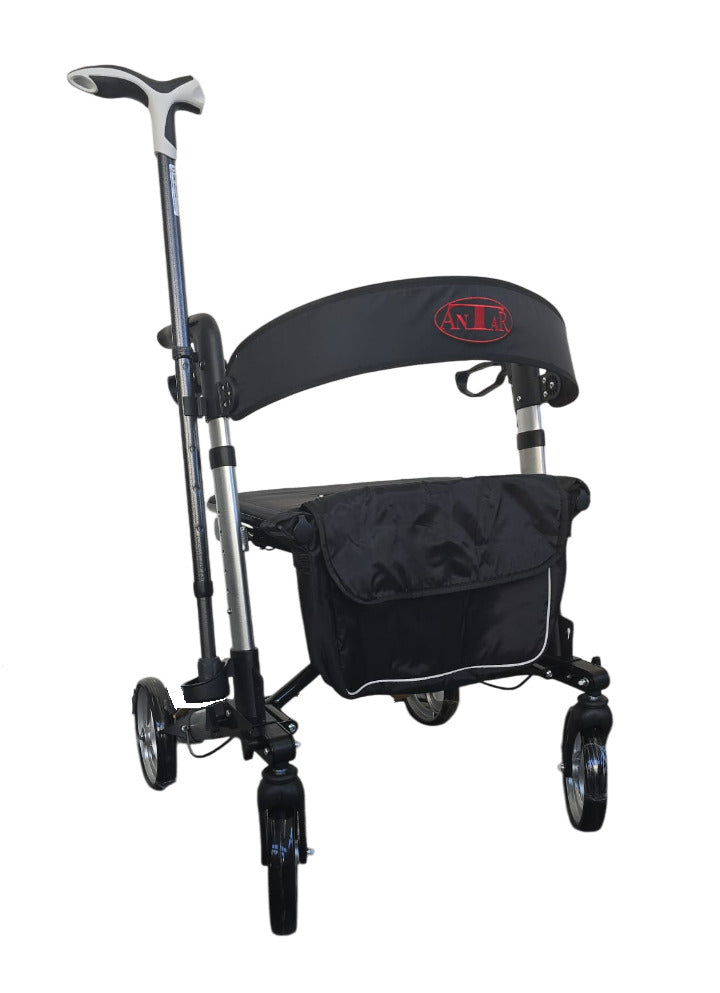 Rollator de călătorie ușor Antar AT51006 - Rollator pliabil din aluminiu pentru seniori | Ideal pentru călătorii