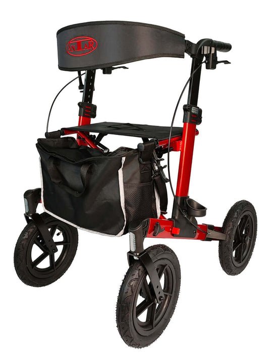 Rollator de exterior Antar Premium – anvelope pneumatice, până la 136 kg