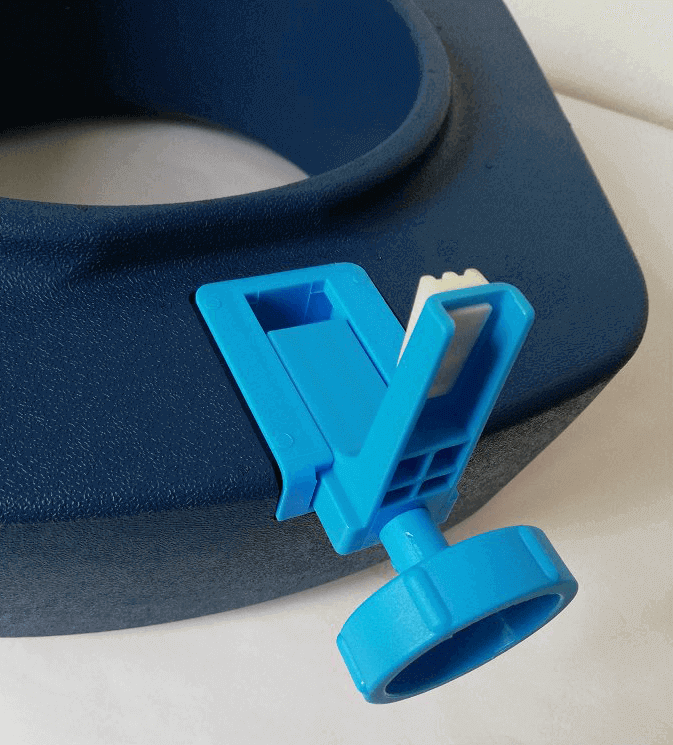 Înălțător moale pentru capacul WC, 10 cm, igienic, din PU – AT51203