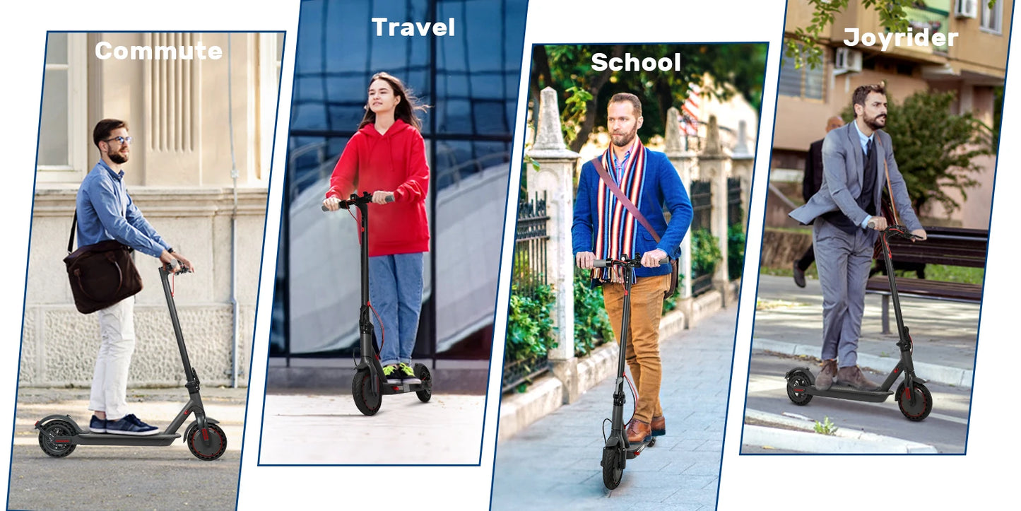 AOVOPRO Upgrate Smart App E-Scooter - Kapazität 7.8/10.5Ah, Leistung 350W/500W, Reichweite 25-45 KM