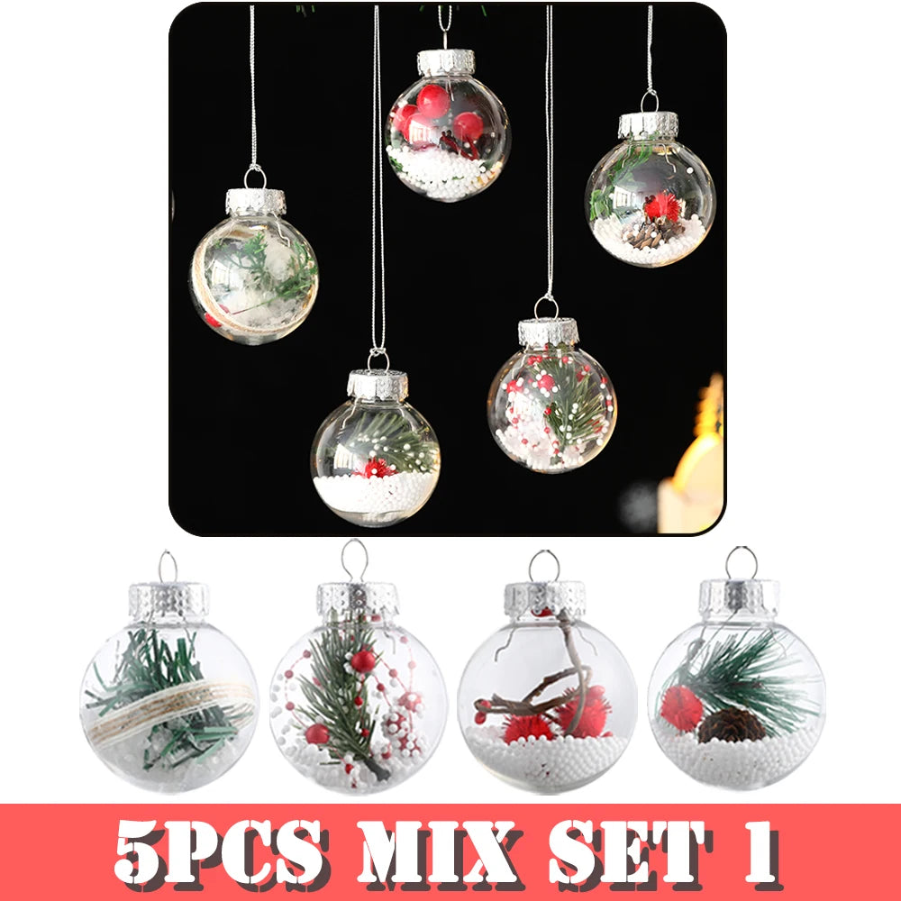 Partigos Hängende Schneekugel Kristall - Kapazität 5 Stk; Größe Ø4 cm