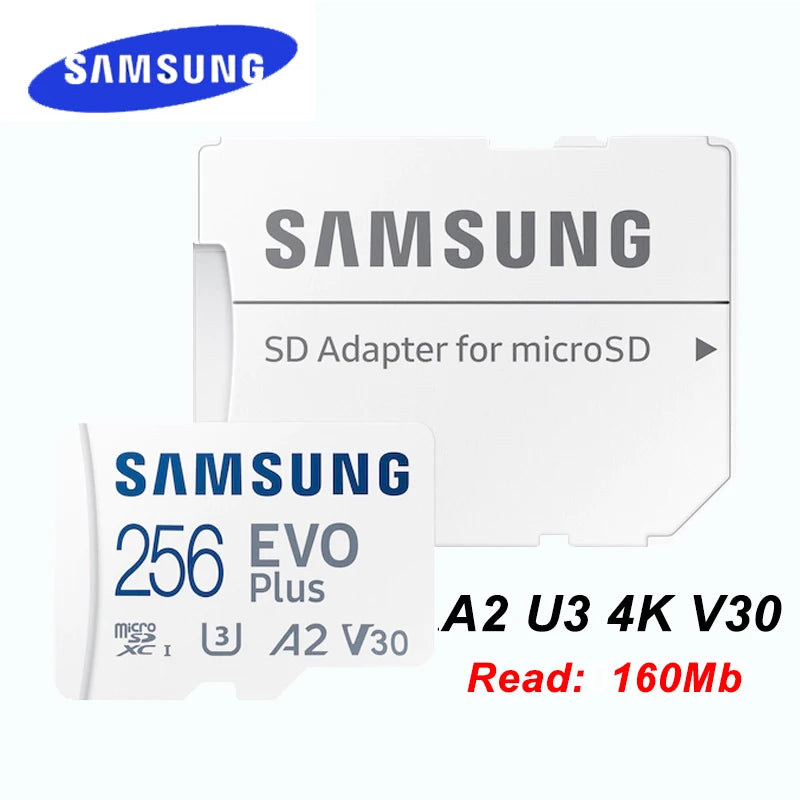 SAMSUNG EVO Plus Micro SD Card 128GB 64GB 512GB 256GB Micro SD Pro Plus Flash Memory Card SD Memory U1 U3 4K Microsd TF Cards