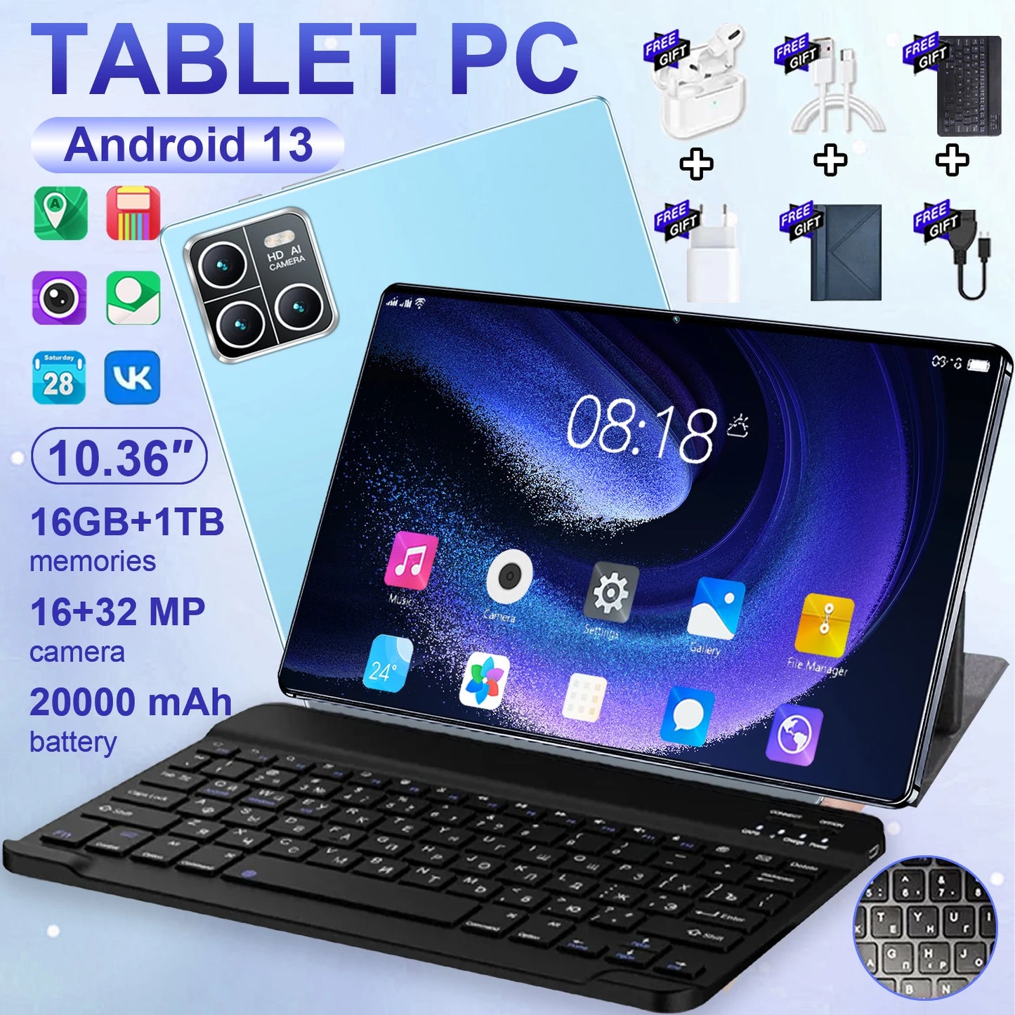 Tabletă XenoTab M10 5G - 10,36 inch, 16GB/1TB, 20000mAh