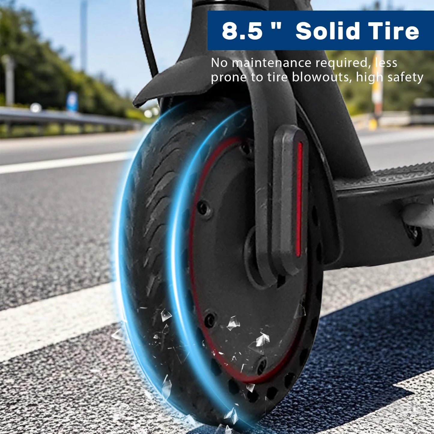 AOVOPRO Upgrate Smart App E-Scooter - Kapazität 7.8/10.5Ah, Leistung 350W/500W, Reichweite 25-45 KM