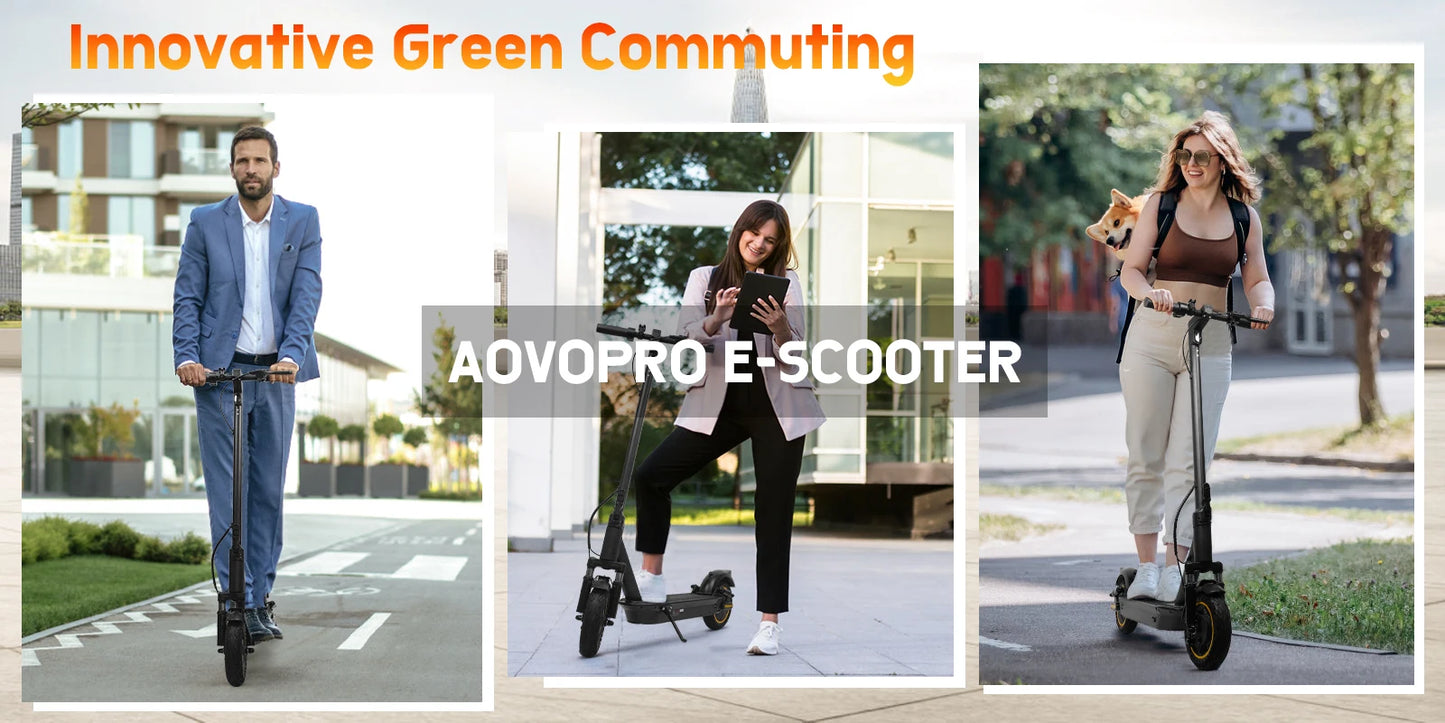 AOVOPRO Upgrate Smart App E-Scooter - Kapazität 7.8/10.5Ah, Leistung 350W/500W, Reichweite 25-45 KM