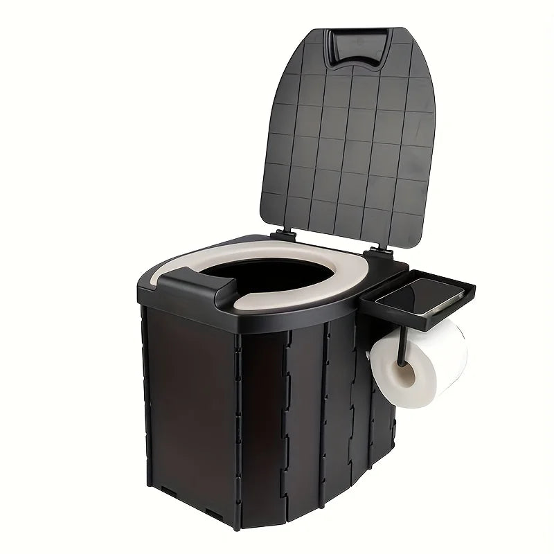Camping-Toilette 2025: Folding Toilet Outdoor Closestool Portable Collapsible - AntiOdor Storage Box Car Toilet Adult SelfDriving Travel Emergency Collection