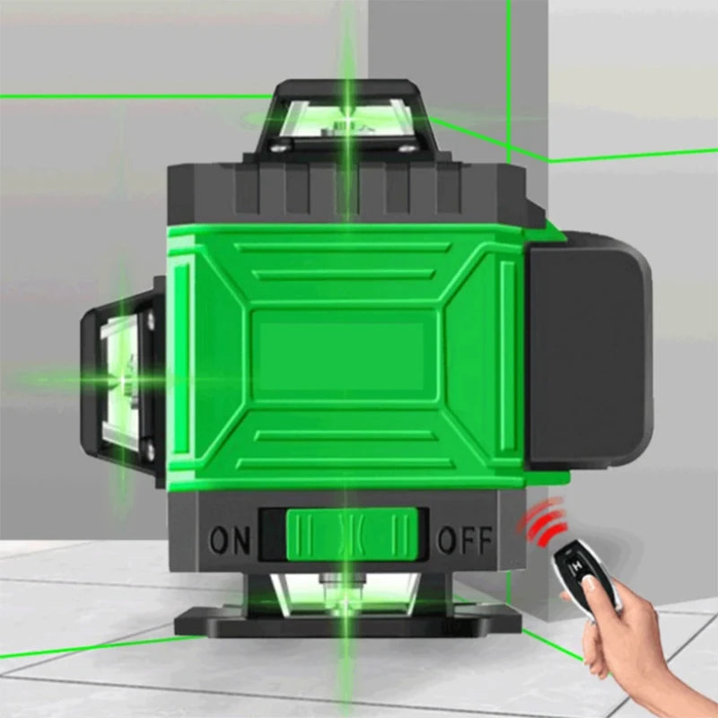 Laser-Wasserwaage 2025: 16/12 Lines 4D Laser Level Green SelfLeveling 360 Horizontal Vertical Super Powerful Collection