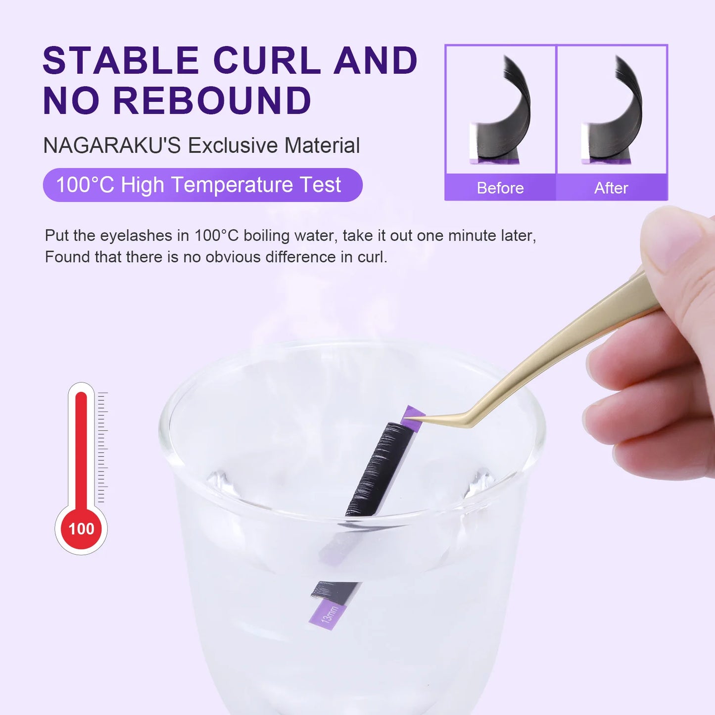 NAGARAKU Premium Faux Mink Individual Eyelash Extension Supplies Lashes Natural Soft Mink Eyelash Makeup Classical Eyelashes