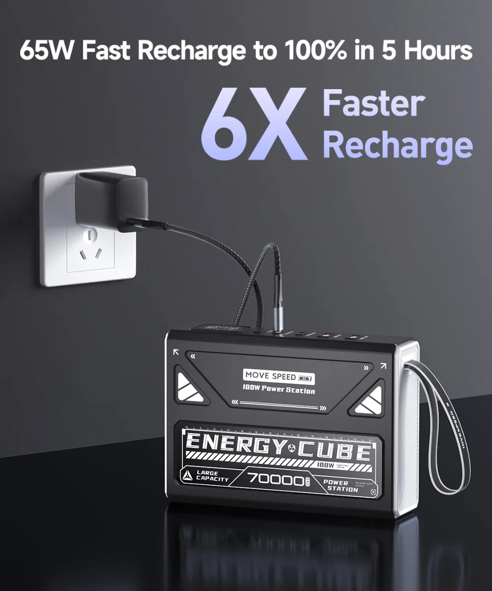 Camping-Laterne 2025: MOVESPEED LED 70000mAh Große Kapazität Rechargeable Notfall-Licht Outdoor-Sammlung