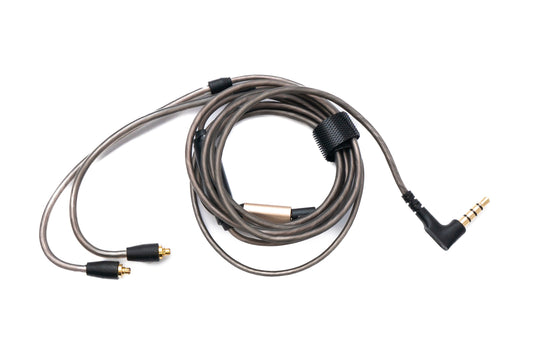 SYSTEM-S Audio Ersatz Kabel 120 cm AUX 3.5 mm Klinke Mikrofon für Sennheiser Kopfhörer AKG N5005 HD6XX IE 900