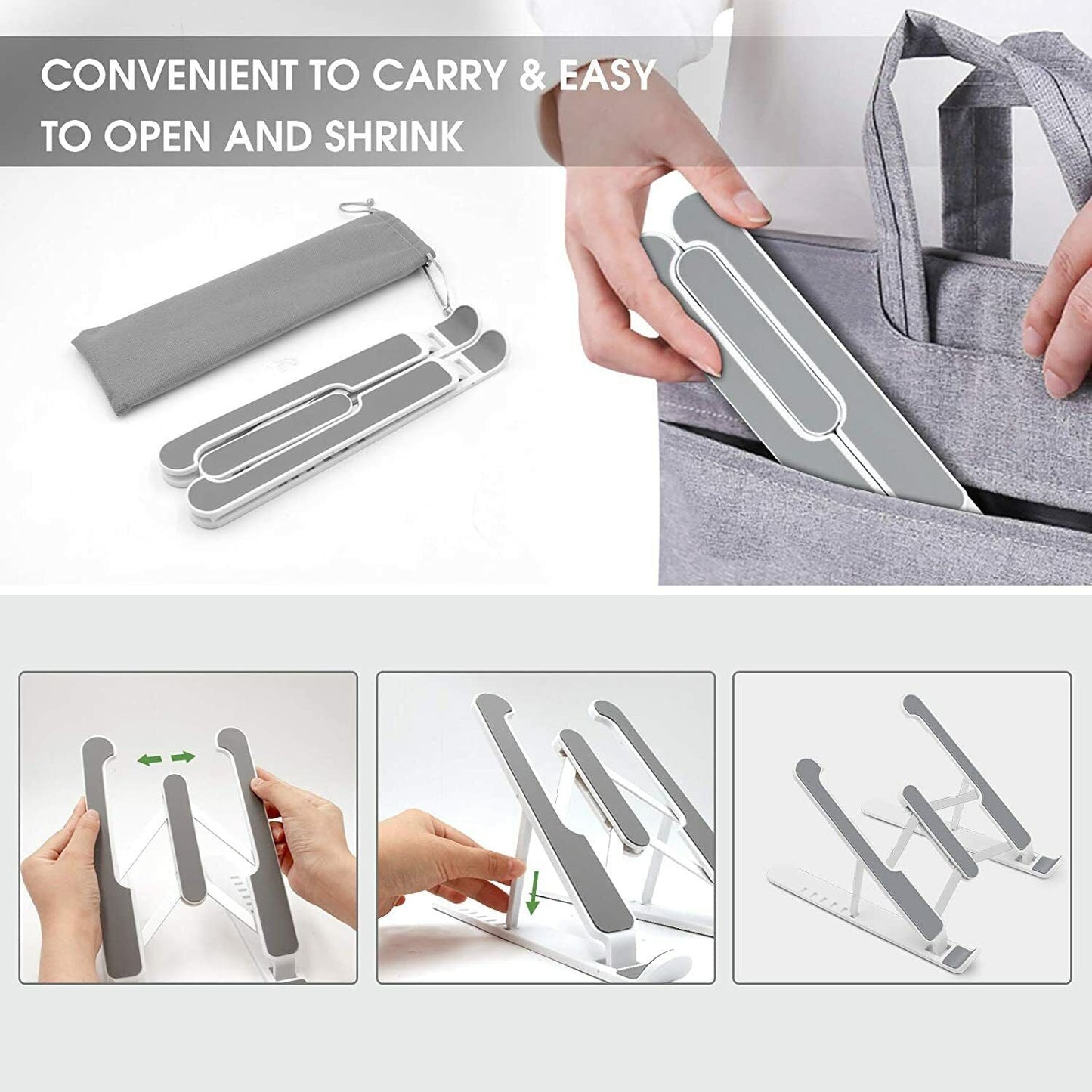 Laptop Ständer Tablet Ständer Notebook Ständer Stand Halter Kunststoff+Aluminium