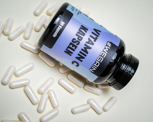 Wegain Doză Mare de Vitamină C - 625 mg per capsulă, 90 capsule, Vegan