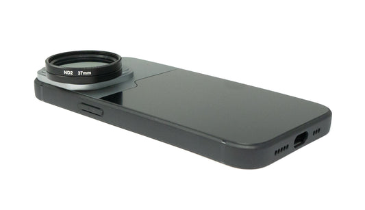 SYSTEM-S ND Filter Set 37 mm Neutraldichte mit Hülle und Tasche für iPhone 13 Pro