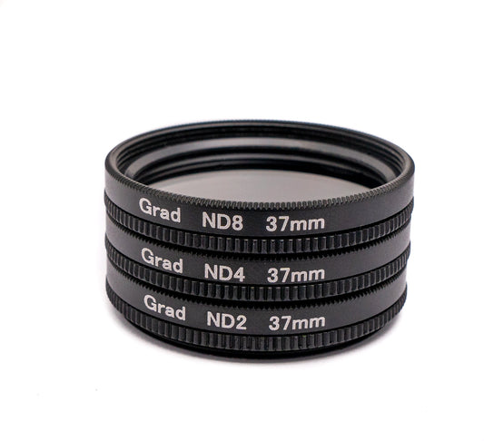 SYSTEM-S ND Linse Set Neutraldichte Übergang Filter Graufilter mit Clip Tasche Schwarz