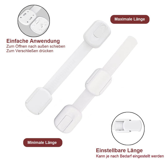 8x Kindersicherung Schrankschloss Schubladensicherung Baby Kinder Schutz 8 Stück