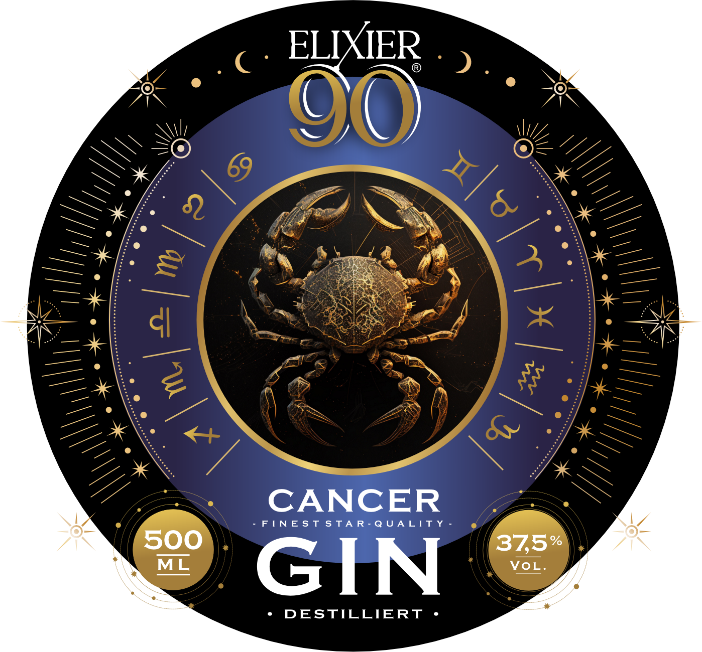 Krebs - Ediție Cancer (Gin) 37.5% Vol.