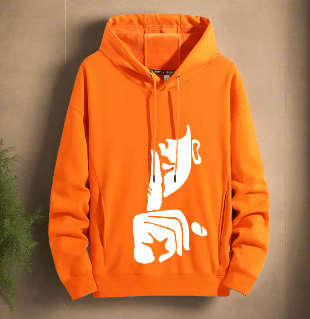 Silence Art hoodie Warm and Street Style