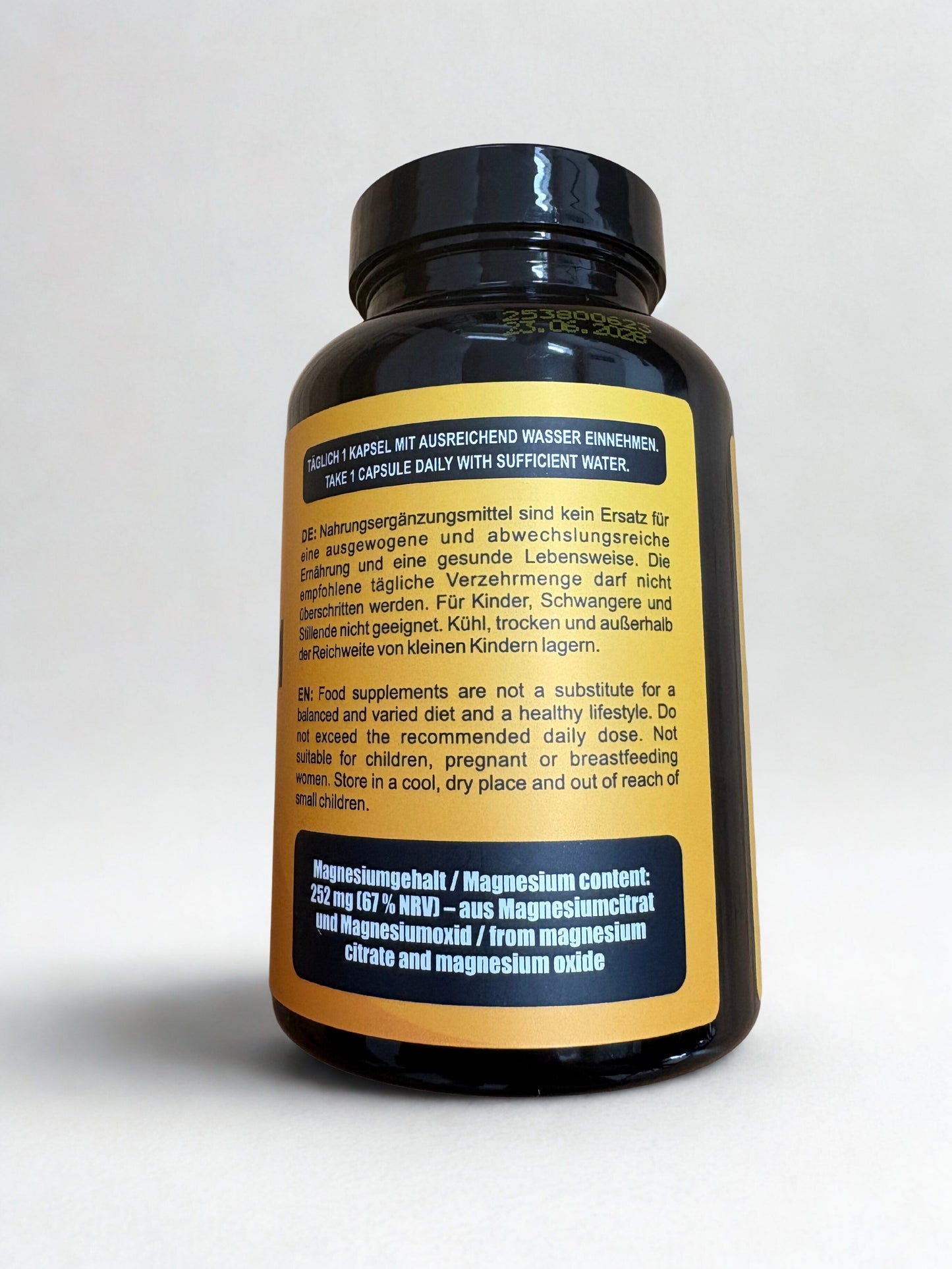 Complex de magneziu Wegain - 252 mg per capsulă, 90 de capsule, pentru mușchi, nervi și sportivi