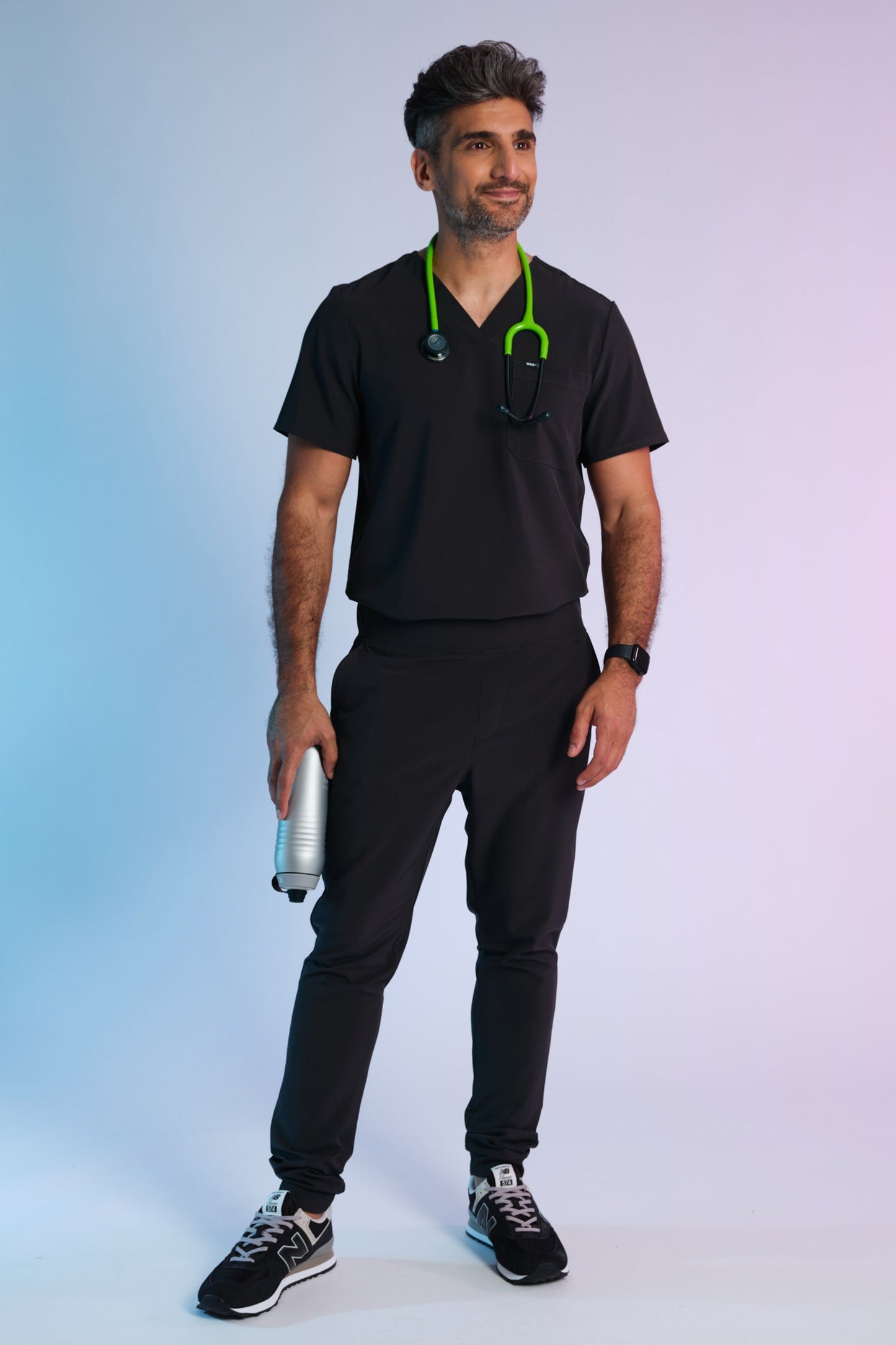 Active Scrub Top "Pete" – Black