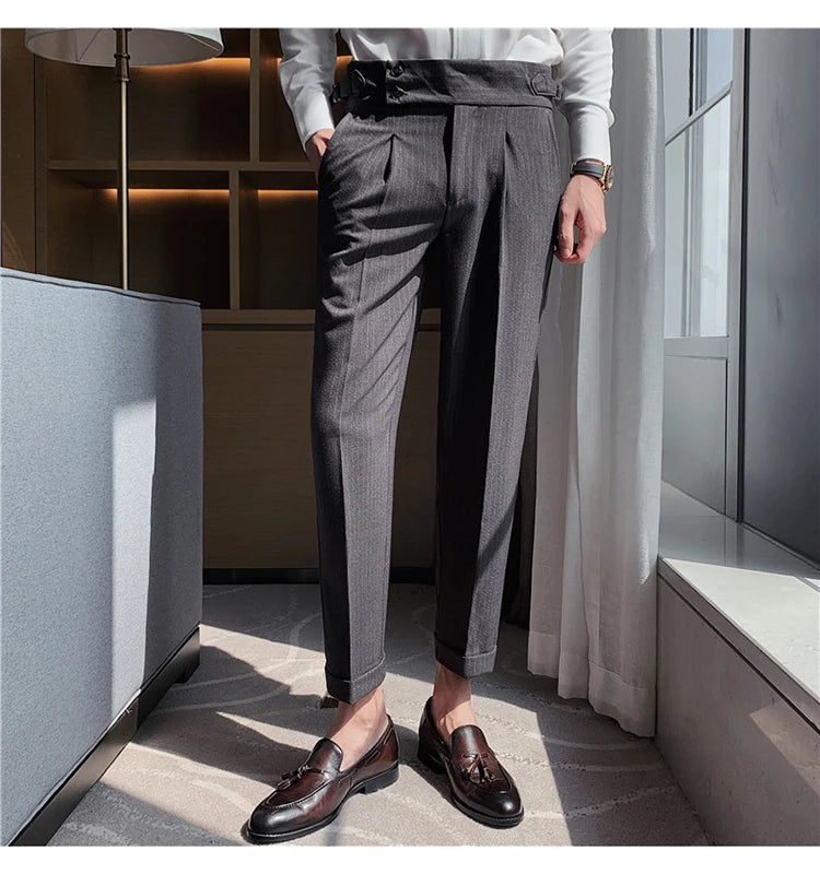 Pantaloni slim fit MYAZHOU cu talie înaltă - Poliester S-XXL