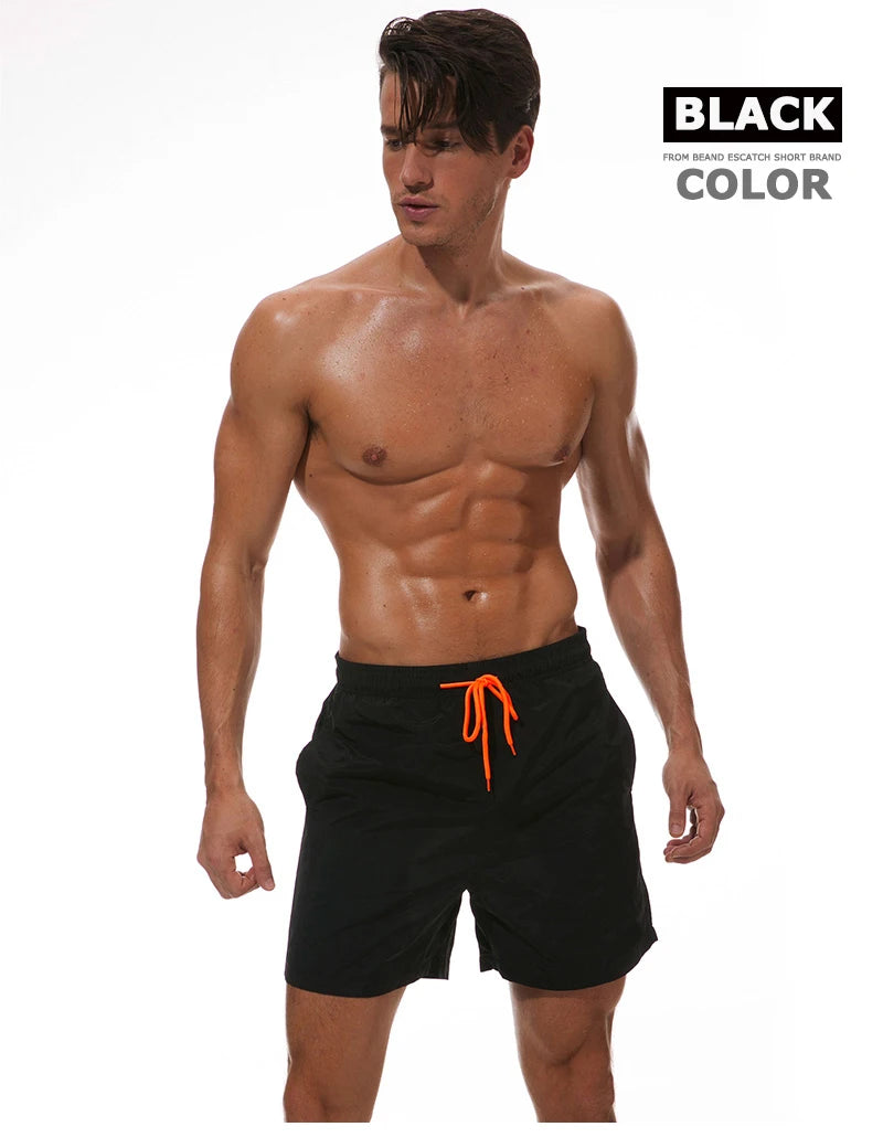 Herren-Badehose 2025: ESCATCH Man Swimwear Swim Shorts Trunks Beach Board Shorts - Swimming Pants Swimsuits Mens Running Sports Surffing Shorts Collection