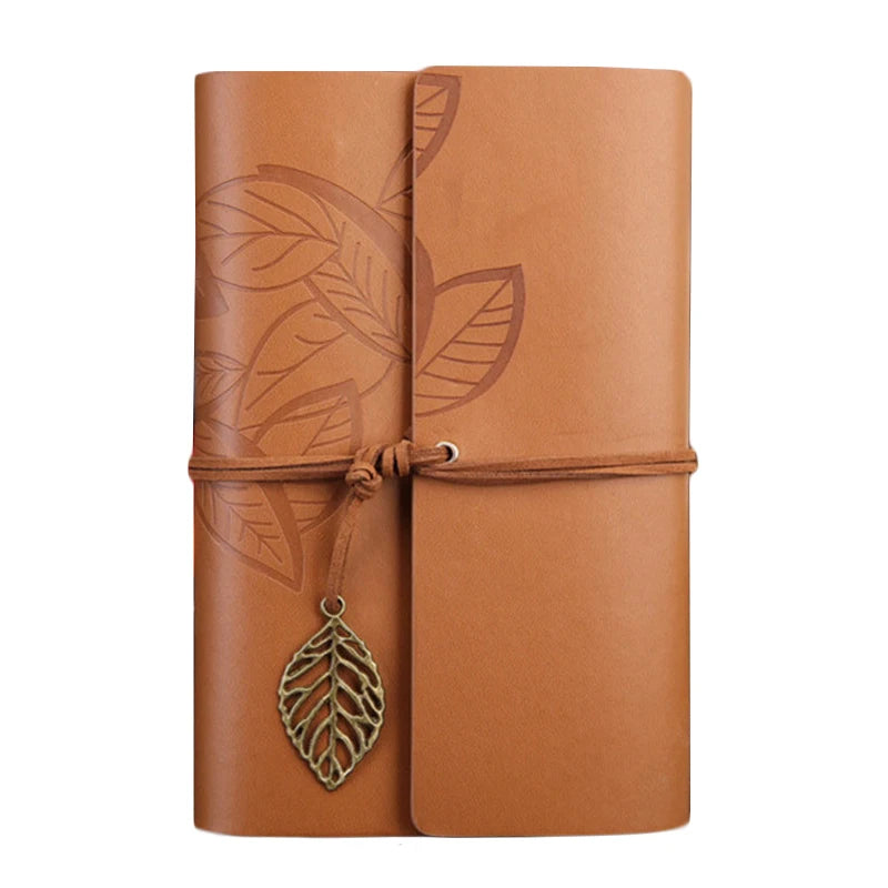 PU Leder Spiral Notizbuch 2025 - 160 Seiten Replaceable Journal Planner Schule
