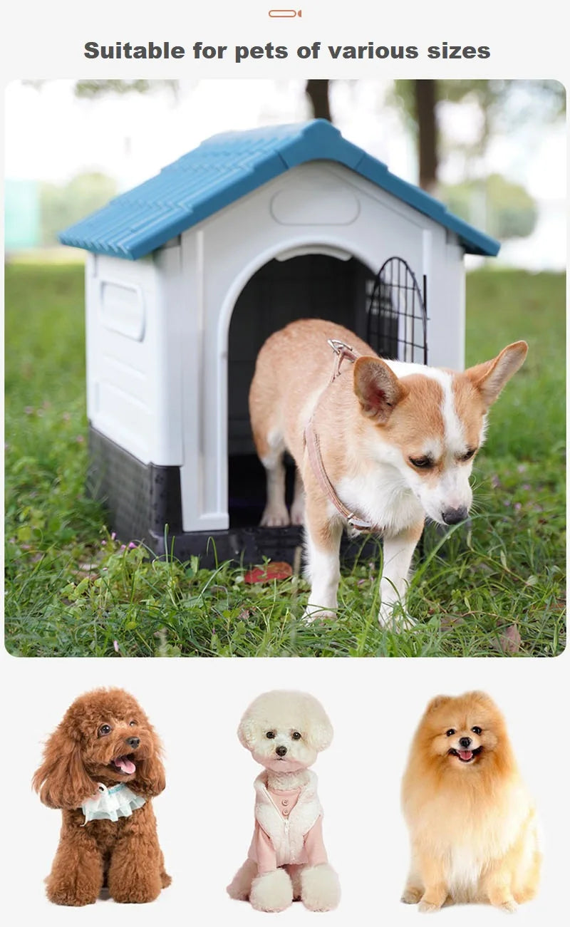 Dog House For Large Dogs Dog Bed Four Seasons Outdoor Washable Removable Pet Cat Bed Winter Warm Kennel Pet Supplies Plastics