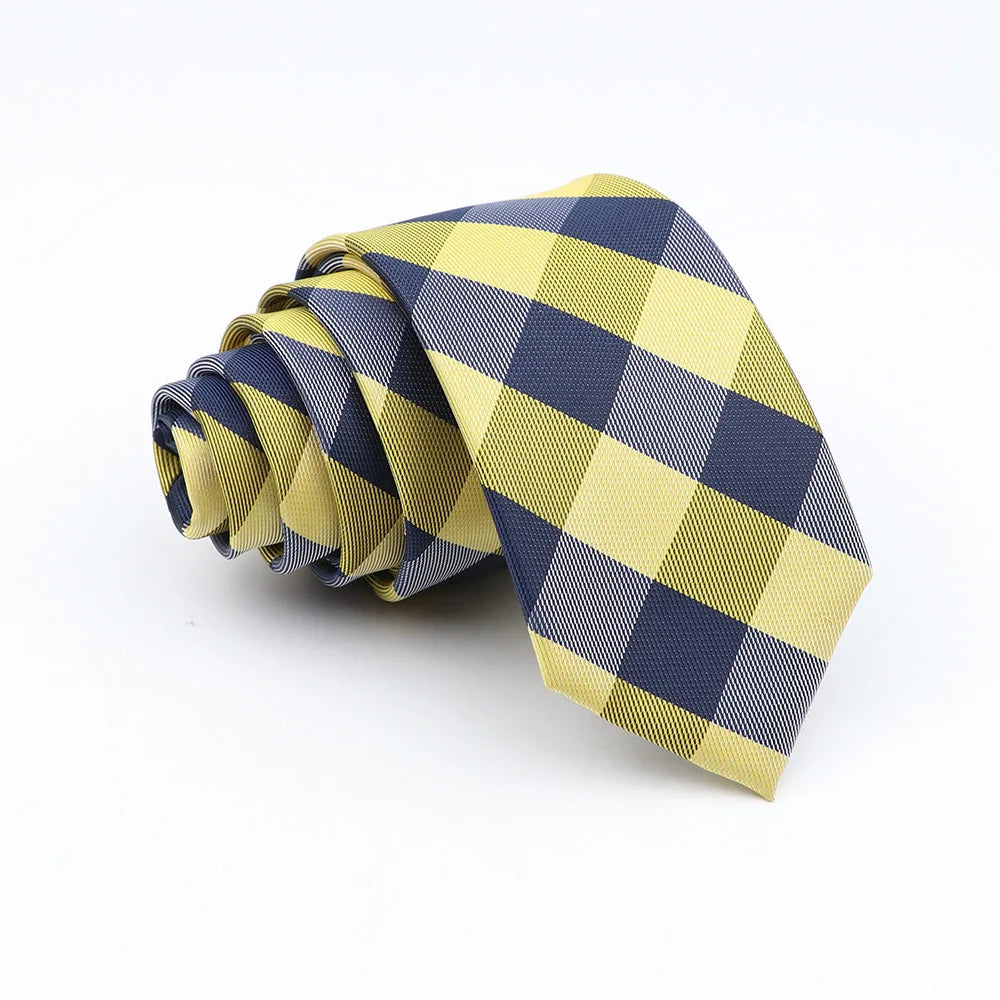 Neue Jacquard-Schottenkrawatte für Männer - Klassische 6cm-Krawatte für Hochzeit, Geschäft und Suit