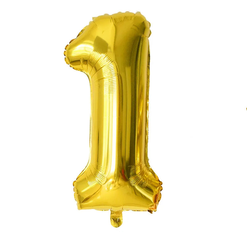 YONGSNOW 32Zoll Zahlenballon - Aluminiumfolie Rosegold