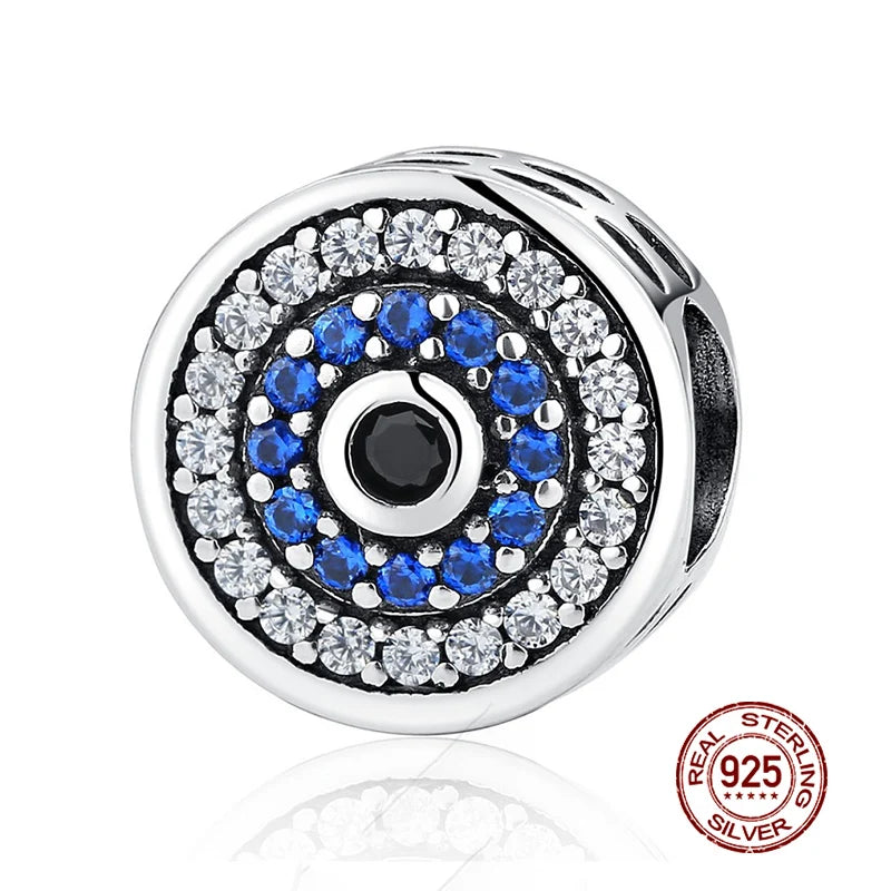 WOSTU 925 Sterling Silber Anhänger 2025: Frauen Junge Mädchen Haustier Kamera Biene AAA Cubic Zirkonia - Kaffee Marienkäfer Perlen DIY Original Armband 1.9g