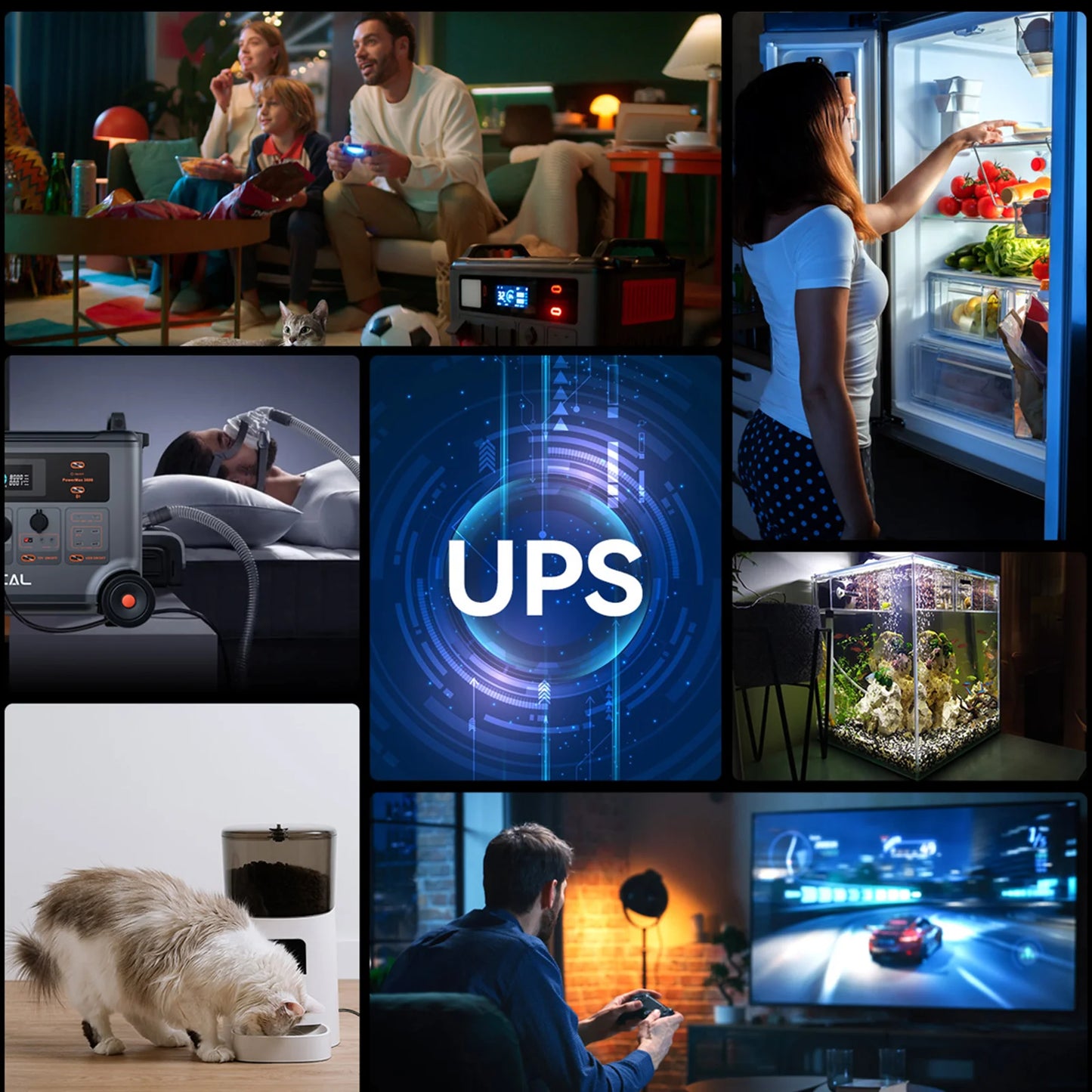 Solar-Powerstation 2025: OSCAL 3600W Power Station with 400W Solar Panel*2 3600Wh Solar Generator 4 AC Outlets (7200W Peak) Collection