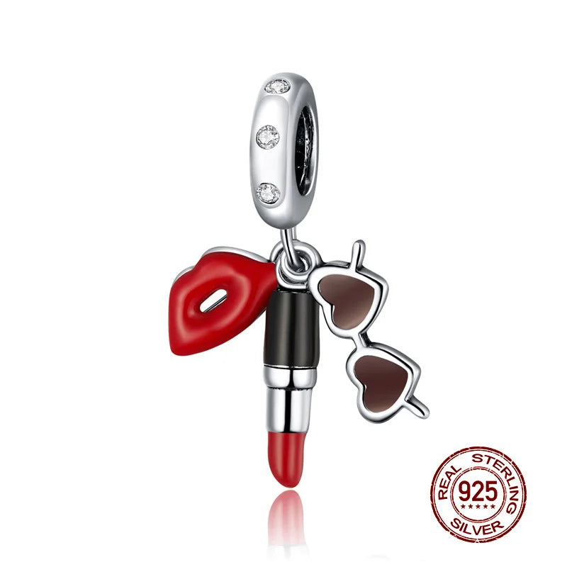 WOSTU 925 Sterling Silver femei băieți fete Pet cameră albină farmec cafea buburuză mărgele se potrivesc DIY brățară originală pandantive bijuterii