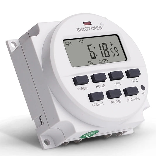TM618SH 1 Second Interval 5V 12V 24V 110V 220V Digital LCD Timer Switch 7 Days Weekly Programmable Time Relay With Countdown