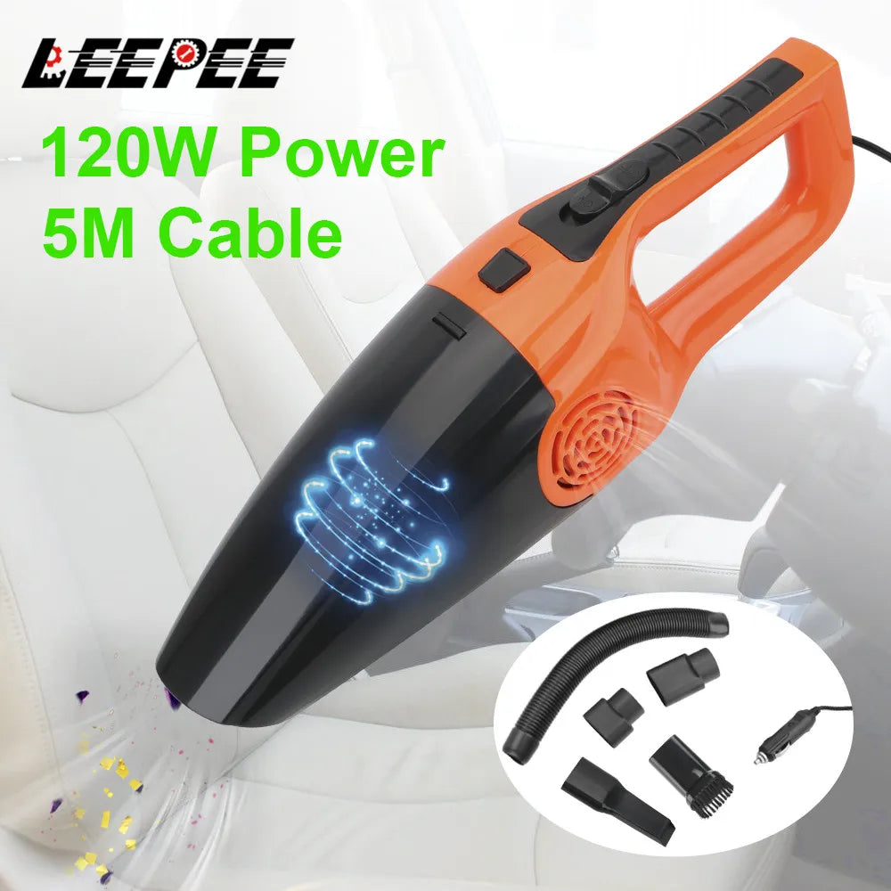 Aspirator de mână LEEPEE 23936 pentru umed-uscat - 12V 120W 34cm