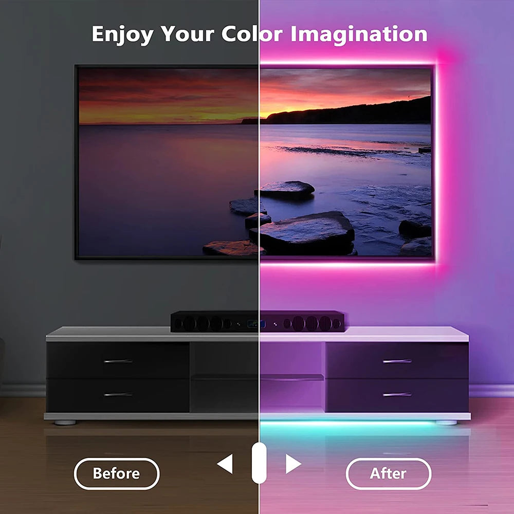 LED-Strip 2025: Bluetooth-USB 5050-SMD RGB - Flexible Lighting Collection