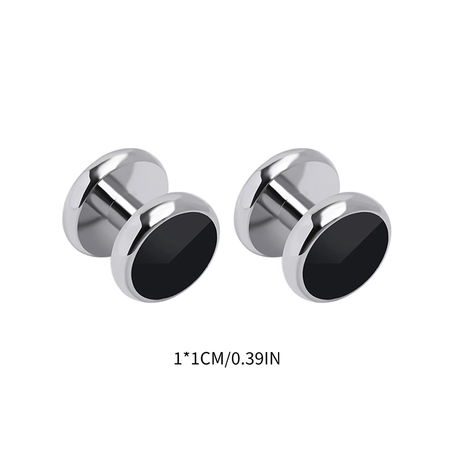Cufflinks and Studs Set Formal Solid Customed Match Unique Black Cuff Links Kit for Wedding Tuxedo Puit Shirts Men Daddy