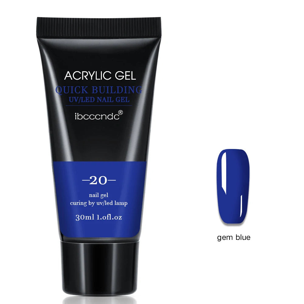 Nagel-Gel 2025: 30ml Acrylic-Hard Crystal-Clear - UV LED Collection