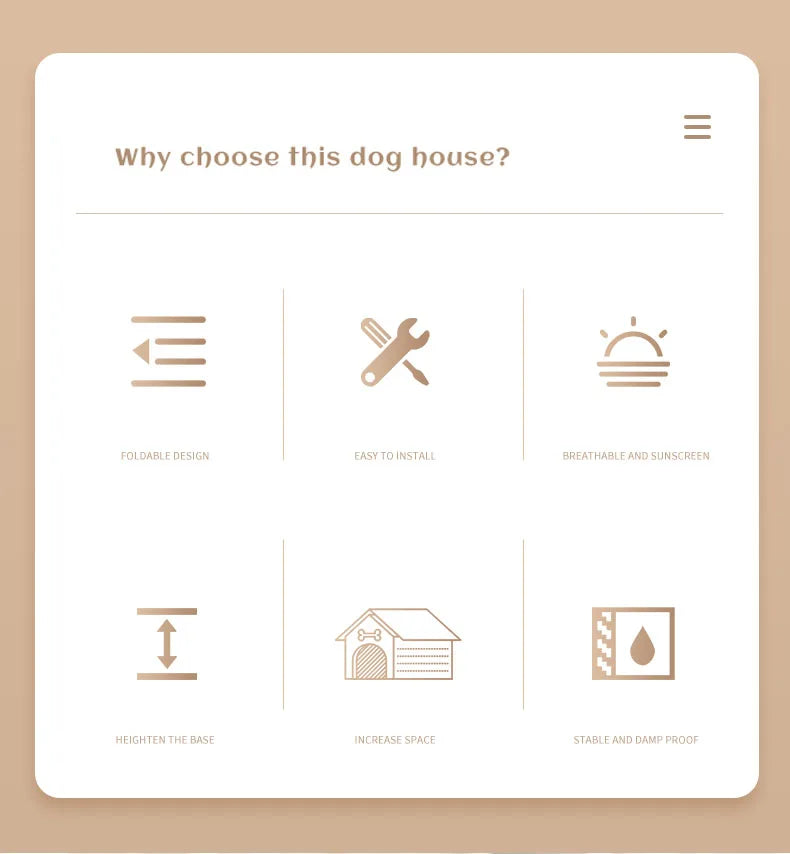 Dog House For Large Dogs Dog Bed Four Seasons Outdoor Washable Removable Pet Cat Bed Winter Warm Kennel Pet Supplies Plastics