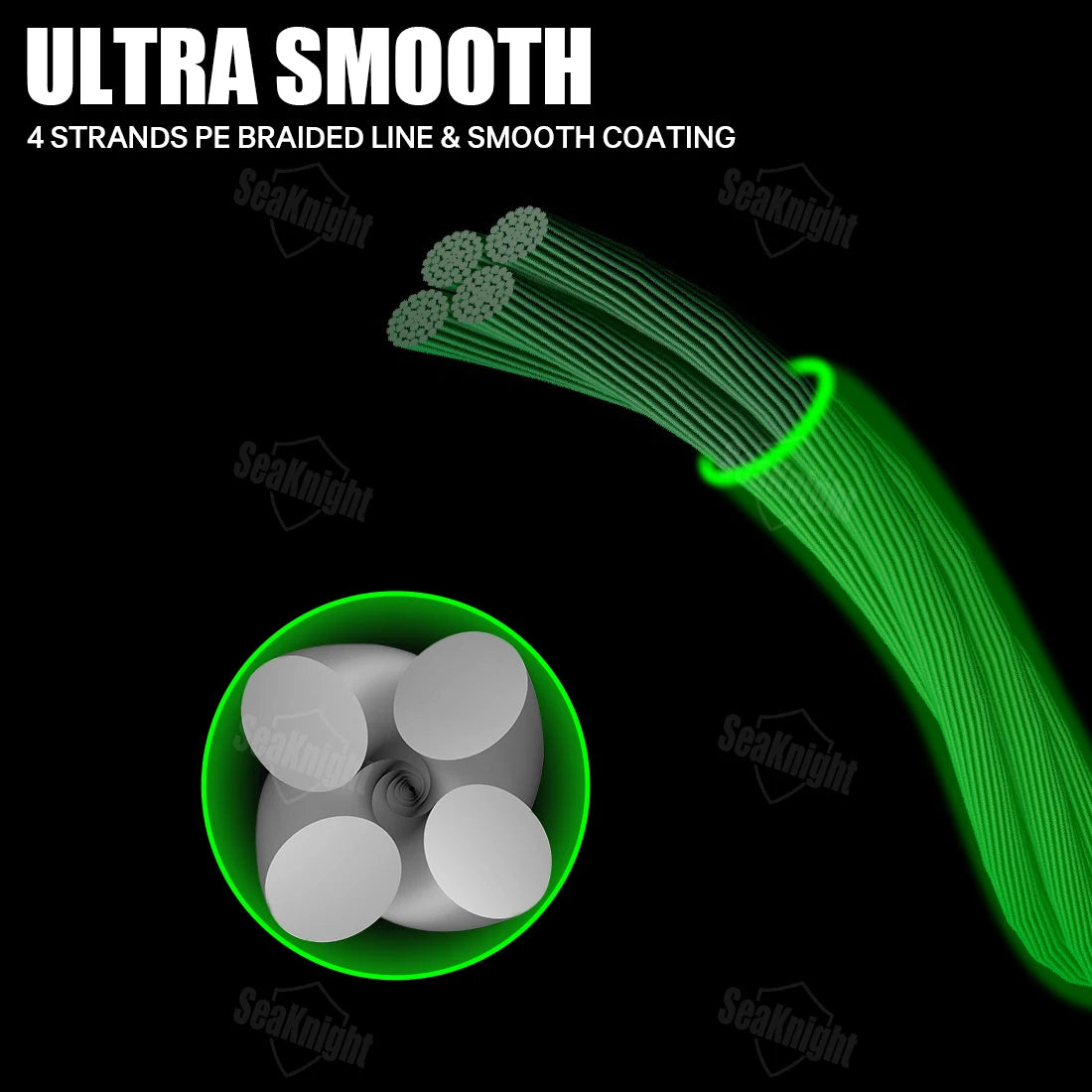 SeaKnight Marke TriPoseidon Serie 4 Stränge 300M PE Geflochtene Angelschnur 8-60LB Multifilament Angelschnur Glatt Karpfen Angeln