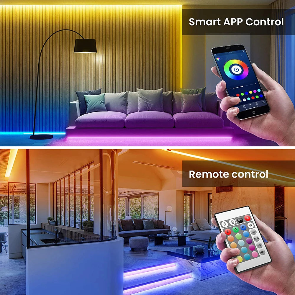 LED-Strip 2025: Bluetooth-USB 5050-SMD RGB - Flexible Lighting Collection