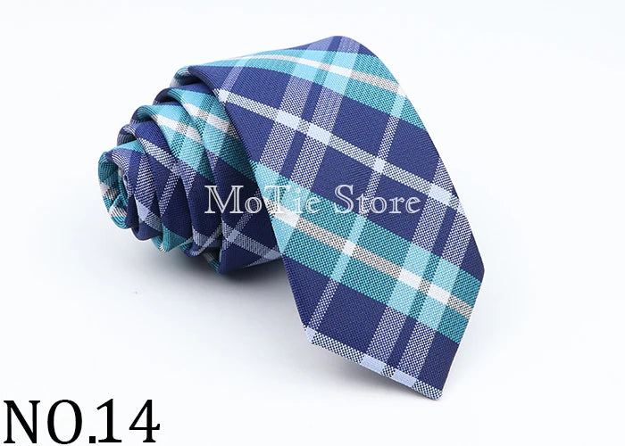 Neue Jacquard-Schottenkrawatte für Männer - Klassische 6cm-Krawatte für Hochzeit, Geschäft und Suit
